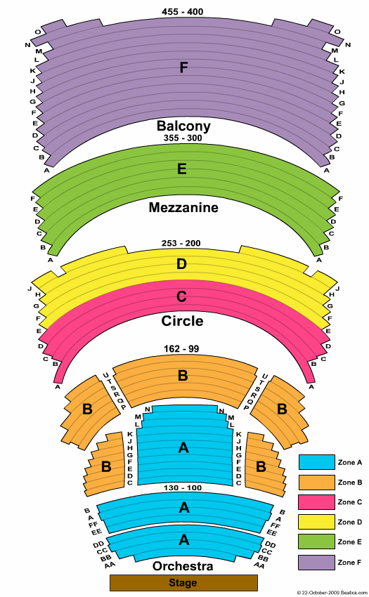 Overture Center for the Arts Seating Chart